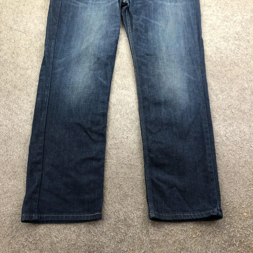 Levis 514 Jeans Mens 38x32 Blue Medium Wash Regular Straight Denim Pants Casual